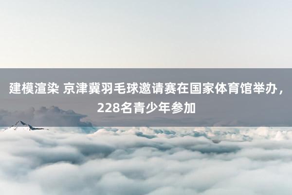 建模渲染 京津冀羽毛球邀请赛在国家体育馆举办，228名青少年参加